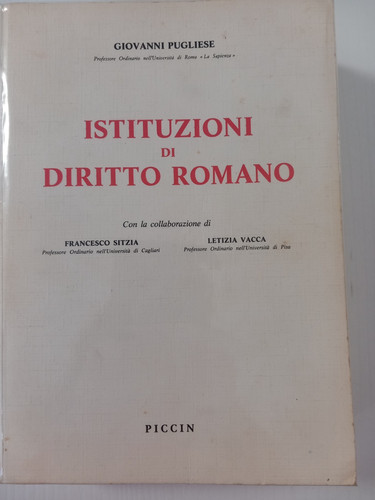 Istituzioni diritto romano - istituzioni,