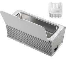 Pulitore ad ultrasuoni 500ML Bianco Lavatrice ad Ultrasuoni Professionale