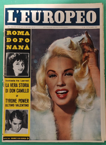 Mamie van doren europeo - mamie, l'europeo