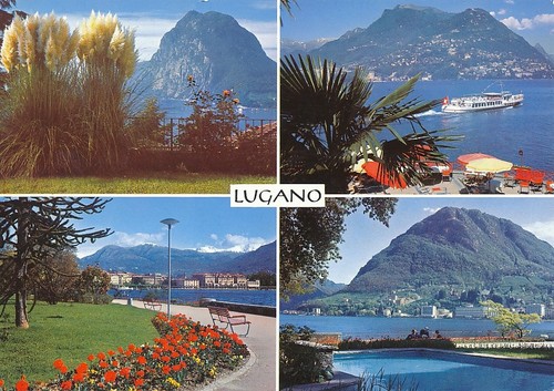 Vecchia cartolina lugano - vecchia,