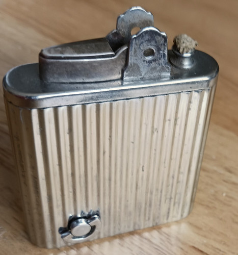 Vintage musical lighter silver - musical,