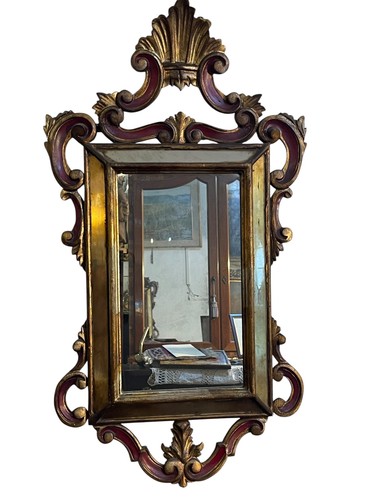 Specchiera legno dorata - dorata, e