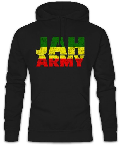 Felpa con cappuccio - jah, army
