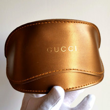 ? fodero occhiali da sole vista GUCCI box sunglasses custodia case oro vintage