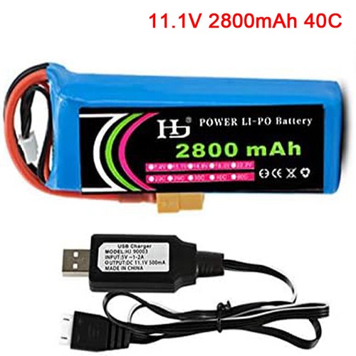 Batteria lipo 2800 mah - 11,1,