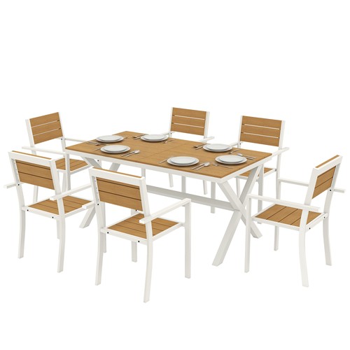 Outsunny set pranzo persone - 6,