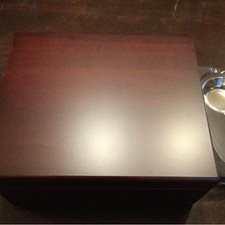 Humidor made of wood, brand