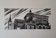 Mossini Ettore ( Parma 1918 - 2003 ) XILO SU RAME 72/&0 DUOMO DI PARMA