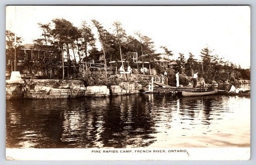 Fiume francese ontario rppc - fiume,