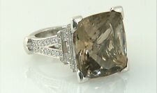 PASQUALE BRUNI “TOUR EIFFEL” WHITE GOLD, QUARTZ AND DIAMOND RING