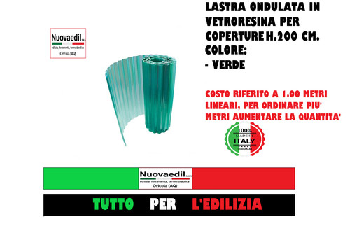 Lastra vetroresina copertura - lastra,