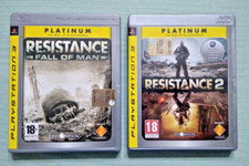 2 GIOCHI  RESISTANCE FALL OF MAN + RESISTANCE 2   PLAYSTATION 3 PS3  CON MANUALI