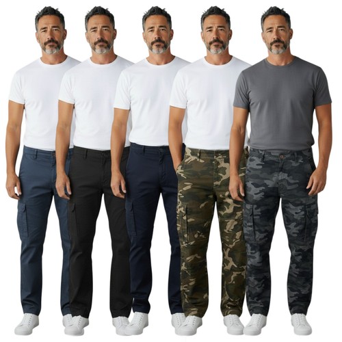 Pantalone cargo uomo - cargo, mimetico