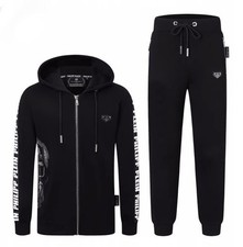TUTA PHILIP PLEIN COMPLETO FELPA PANTALONI TRACKSUIT PHILIPP JOGGER CLUB DISCO
