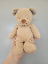 Orso Marrone Giocattolo Morbido Nicotoy The Baby Collection Beanie Comforter Beige Blu