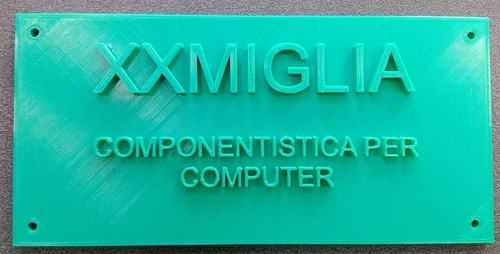 Targa personalizzabile sia - targa,