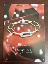 Cartolina Buon Natale da PESAVENTO catalogo dépliant brochure anelli bracciali