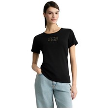 Liu Jo t-shirt nera con lo