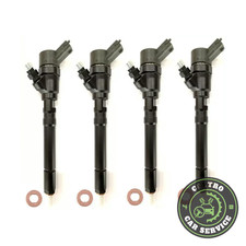 4 Iniettori Bosch 0445110126 Hyundai Santa Fe Tucson Kia Sportage Revisionati