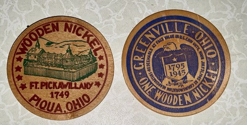Vintage ohio wooden nickels - vintage,