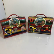 Coppia di Cartelle Scuola Vintage Bag Anni 80 Mirella Stratos cartella borsetta