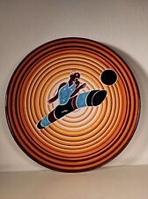 PIATTO CERAMICA ROMETTI FAENZA, DANTE BALDELLI, ANNI 70