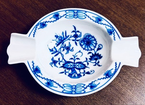 Meissen posacenere cipolla - cipolla, blu
