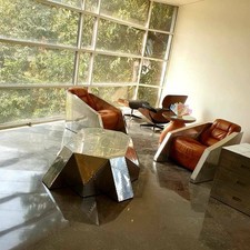 Poltrona Club stile aviatore