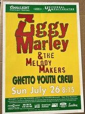Poster Poster Ziggy Marley & The Melody Makers Telephone Pole Concer Raro Promo