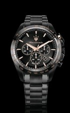 OROLOGIO Maserati Traguardo R8873612048 Acciaio Crono Nero *ULTIMI DISPONIBILI* 