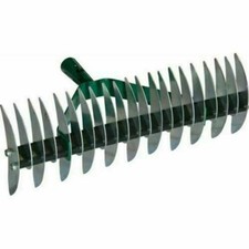 RASTRELLO DOPPIO ARIEGGIATORE AERATORE ARIEGGIA PRATO GIARDINO 21 DENTI (35059)