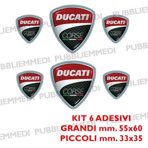 Kit adesivi stickers ducati - 6,