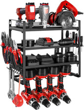 Scaffale per Utensili Elettrici Da Parete, Portautensili Da Parete per Trapani a