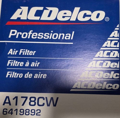 Filtro aria acdelco - filtro,