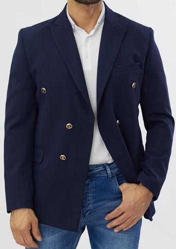Designer blu doppiopetto - blu,