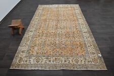 Oushak Turkish Vintage Rug 6x9 Kilim Rug Anatolian Handmade Boho Decor ORANGE