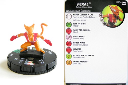 Heroclix 029a feral - -,