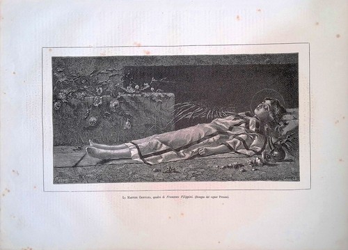 Stampa del 1881 - , martire