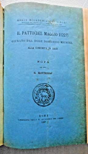 Bari monticolo il - -, patto