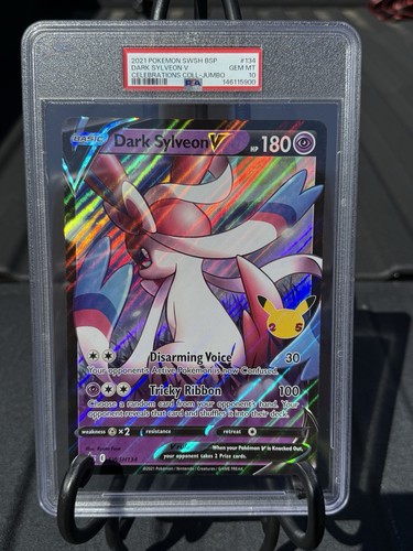 Psa jumbo dark sylveon - 10, v