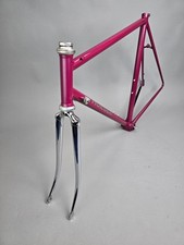 Set telaio Hardo Wagner Hoeger Cinelli viola madreperla 55 cm frame steel 130 mm