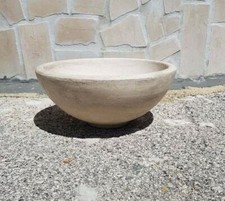CIOTOLA VASO ROTONDO CIOTOLINA PER PIANTE E FIORI DA GIARDINO IN  CEMENTO  MARMO