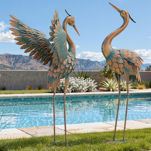 Grandi gru giardino statua - 2,