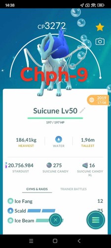 Pokemon shiny suicune lv50 - pokemon,