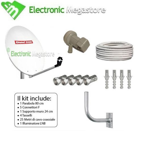 Kit parabola satellitare - kit,