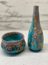 Set of 2 Fantoni Vase and Bowl