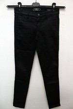 Guess Donna Pantalone Taglia 24/38 Jeans Nero Cotone Pant Woman Pants Logo