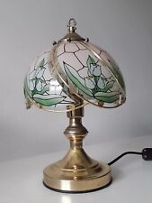 Lampada Tavolo Stile Tiffany Liberty  Vetro Ottone Anni 70 Vintage Kopp Germany 