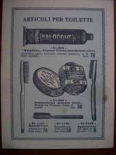 reclam  Articoli per toilette 2 - primi del 900  - cartoncino pubblicitario