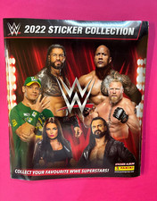 PANINI ALBUM SIGILLATO WWE 2022 FULL SET STICKERS INSIDE ED. GB (B210FN)